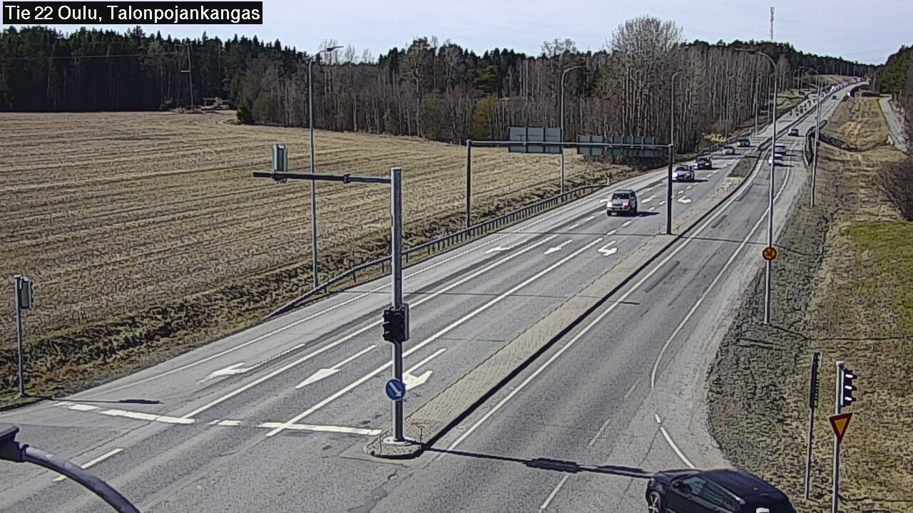 Weather Camera Image Väg 22 Oulu Heikkilänkangas, Oulu, Pohjois-Pohjanmaa