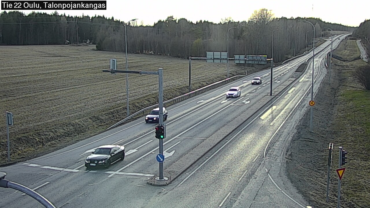 Weather Camera Image Väg 22 Oulu Heikkilänkangas, Oulu, Pohjois-Pohjanmaa