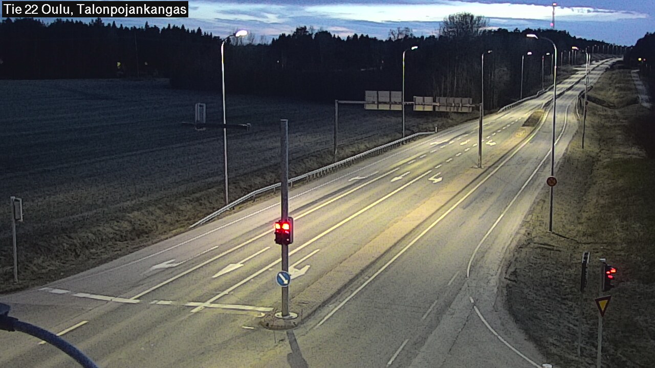 Weather Camera Image Väg 22 Oulu Heikkilänkangas, Oulu, Pohjois-Pohjanmaa