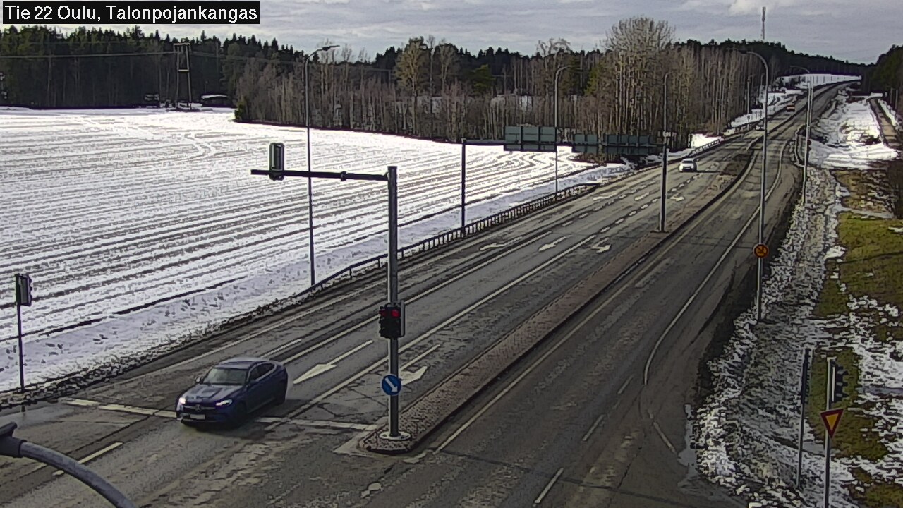 Weather Camera Image Road 22 Oulu Heikkilänkangas, Oulu, Pohjois-Pohjanmaa