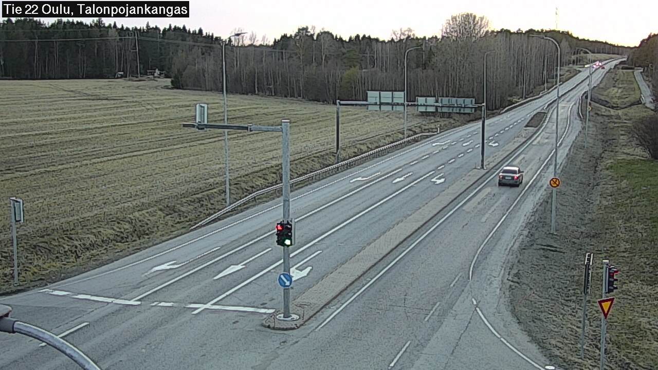Weather Camera Image Väg 22 Oulu Heikkilänkangas, Oulu, Pohjois-Pohjanmaa