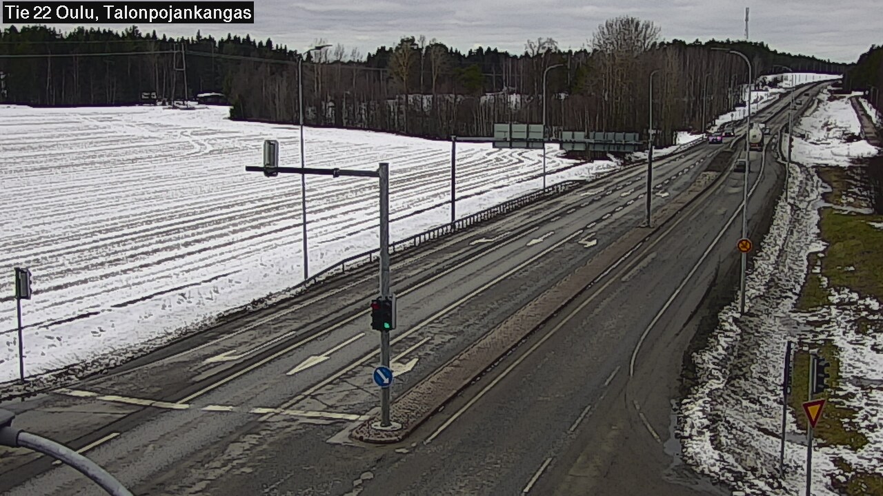 Weather Camera Image Road 22 Oulu Heikkilänkangas, Oulu, Pohjois-Pohjanmaa