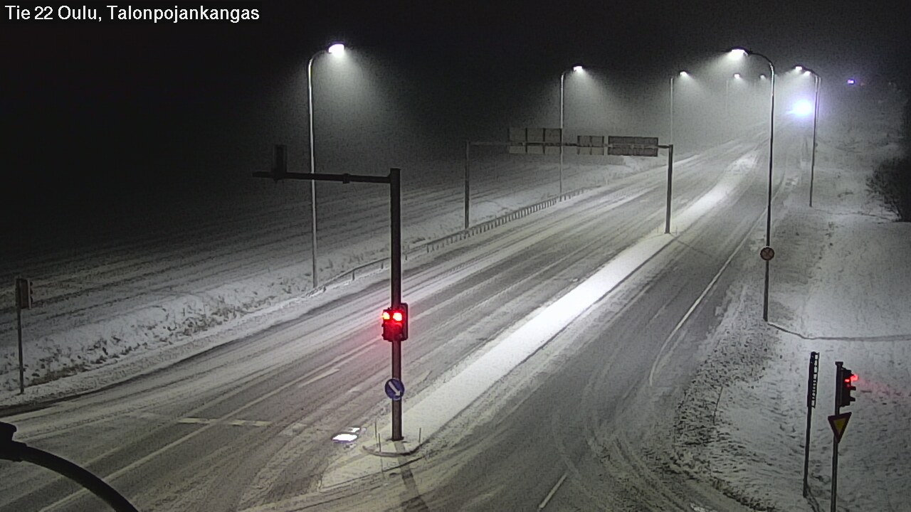 Weather Camera Image Väg 22 Oulu Heikkilänkangas, Oulu, Pohjois-Pohjanmaa