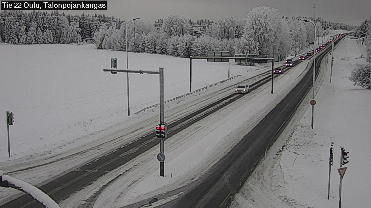 Weather Camera Image Väg 22 Oulu Heikkilänkangas, Oulu, Pohjois-Pohjanmaa
