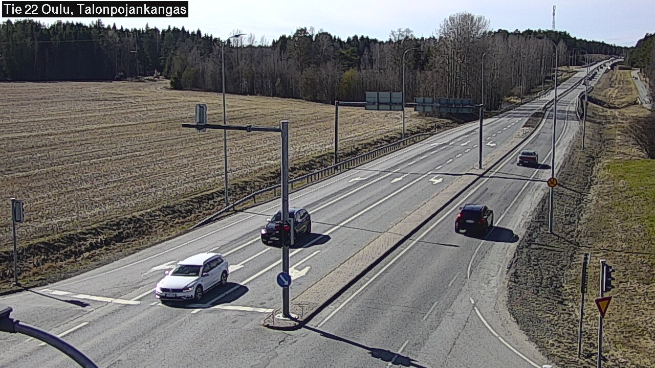 Weather Camera Image Väg 22 Oulu Heikkilänkangas, Oulu, Pohjois-Pohjanmaa
