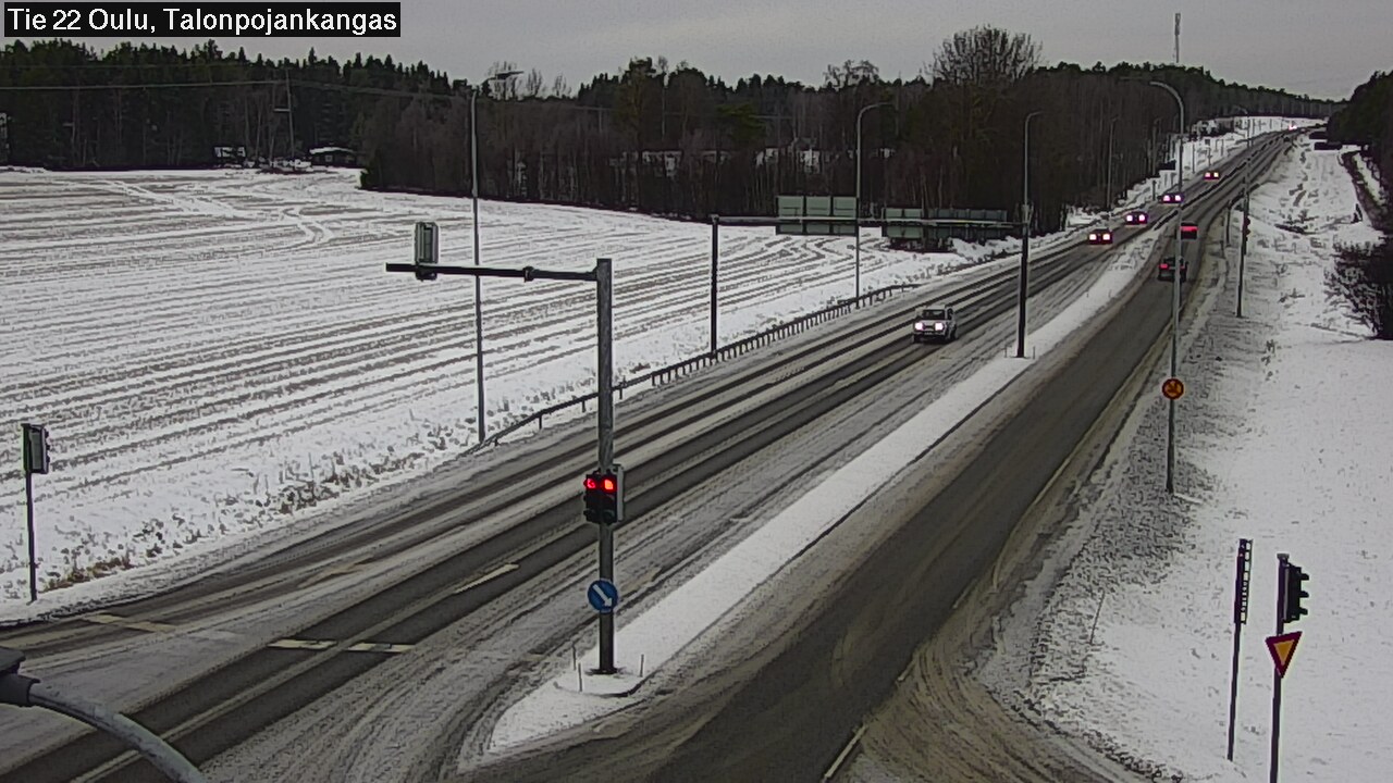 Weather Camera Image Väg 22 Oulu Heikkilänkangas, Oulu, Pohjois-Pohjanmaa