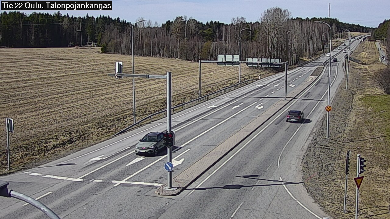 Weather Camera Image Väg 22 Oulu Heikkilänkangas, Oulu, Pohjois-Pohjanmaa