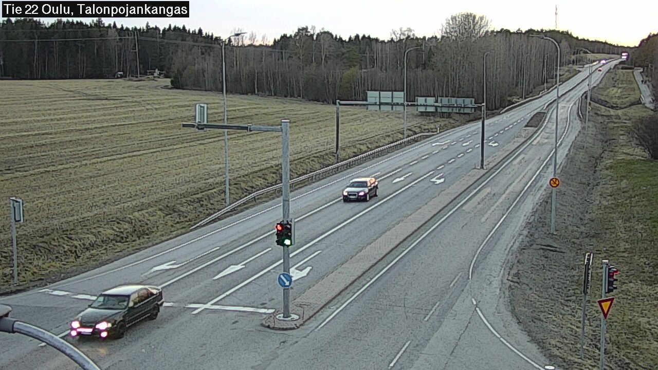 Weather Camera Image Väg 22 Oulu Heikkilänkangas, Oulu, Pohjois-Pohjanmaa