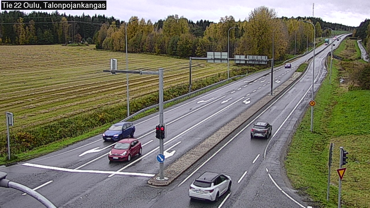 Weather Camera Image Road 22 Oulu Heikkilänkangas, Oulu, Pohjois-Pohjanmaa