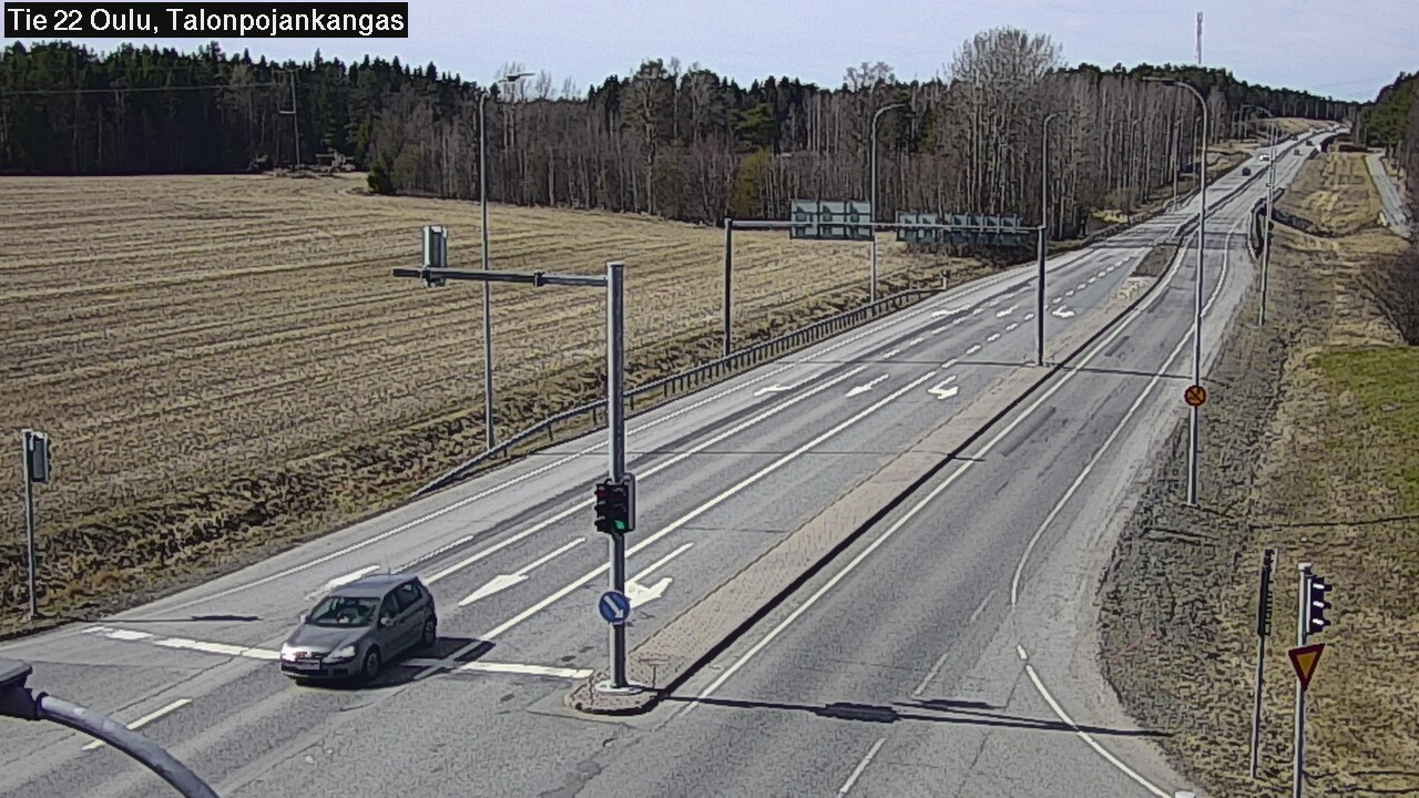 Weather Camera Image Väg 22 Oulu Heikkilänkangas, Oulu, Pohjois-Pohjanmaa