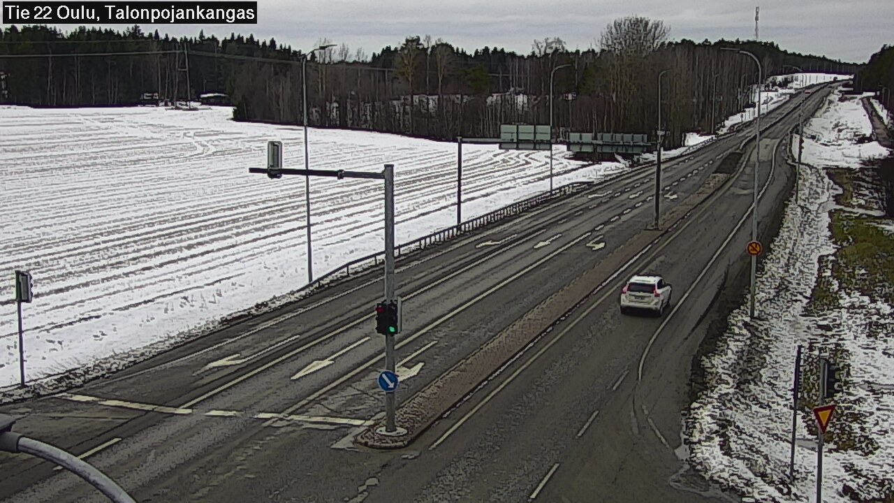 Weather Camera Image Road 22 Oulu Heikkilänkangas, Oulu, Pohjois-Pohjanmaa