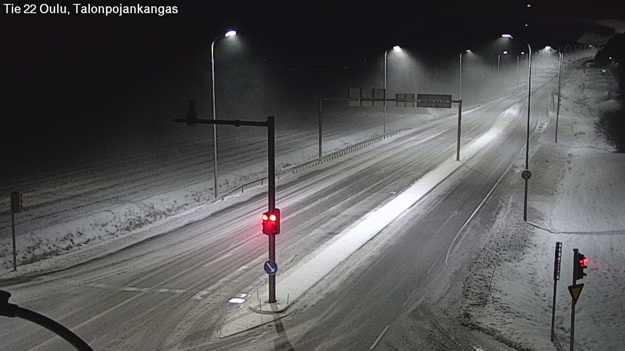 Weather Camera Image Väg 22 Oulu Heikkilänkangas, Oulu, Pohjois-Pohjanmaa