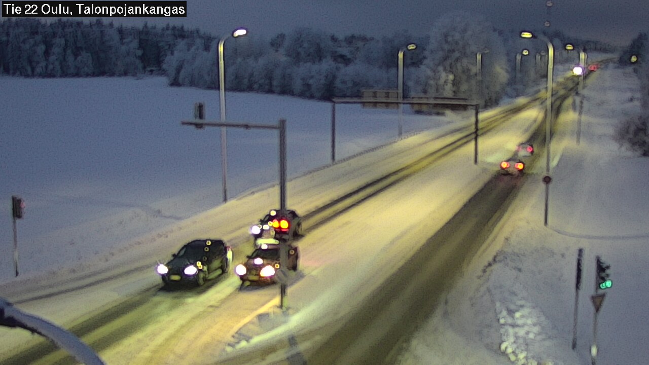 Weather Camera Image Väg 22 Oulu Heikkilänkangas, Oulu, Pohjois-Pohjanmaa