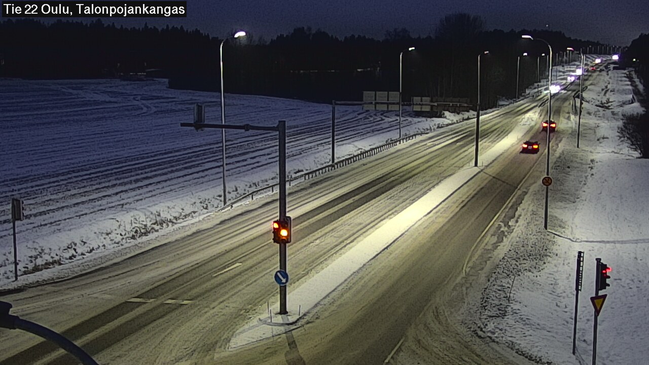 Weather Camera Image Väg 22 Oulu Heikkilänkangas, Oulu, Pohjois-Pohjanmaa