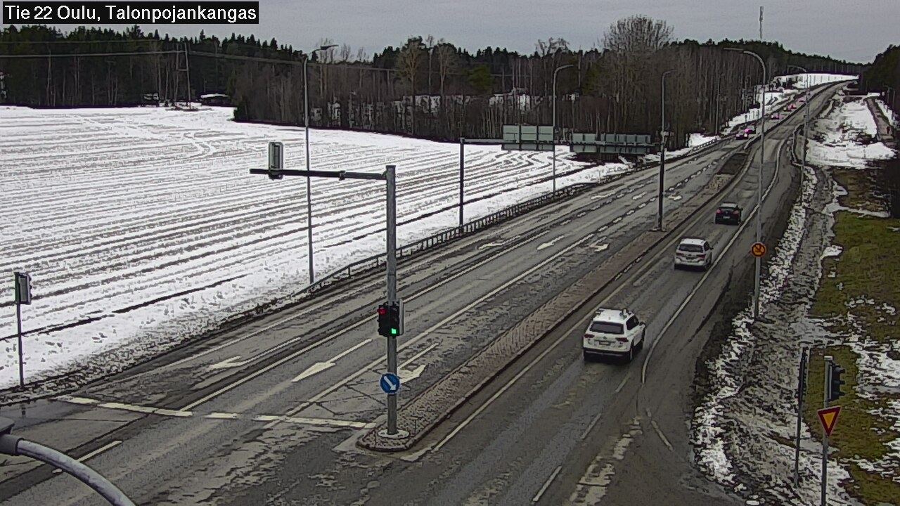 Weather Camera Image Road 22 Oulu Heikkilänkangas, Oulu, Pohjois-Pohjanmaa