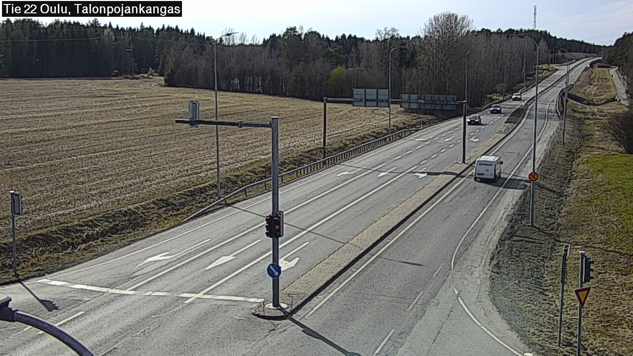 Weather Camera Image Väg 22 Oulu Heikkilänkangas, Oulu, Pohjois-Pohjanmaa