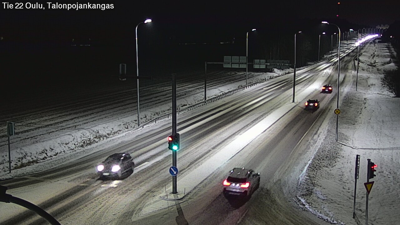 Weather Camera Image Road 22 Oulu Heikkilänkangas, Oulu, Pohjois-Pohjanmaa