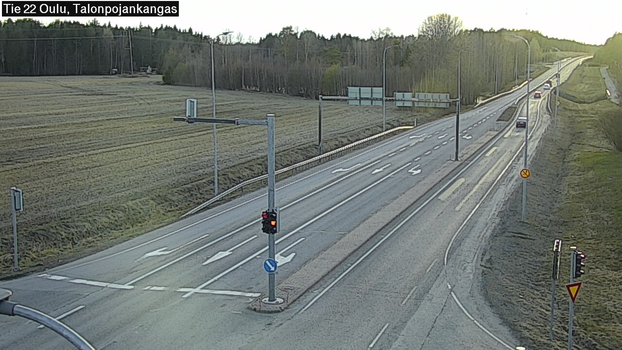 Weather Camera Image Väg 22 Oulu Heikkilänkangas, Oulu, Pohjois-Pohjanmaa
