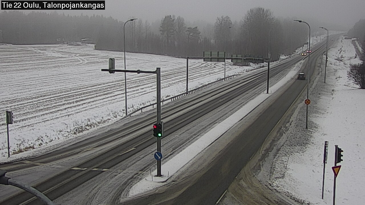 Weather Camera Image Väg 22 Oulu Heikkilänkangas, Oulu, Pohjois-Pohjanmaa