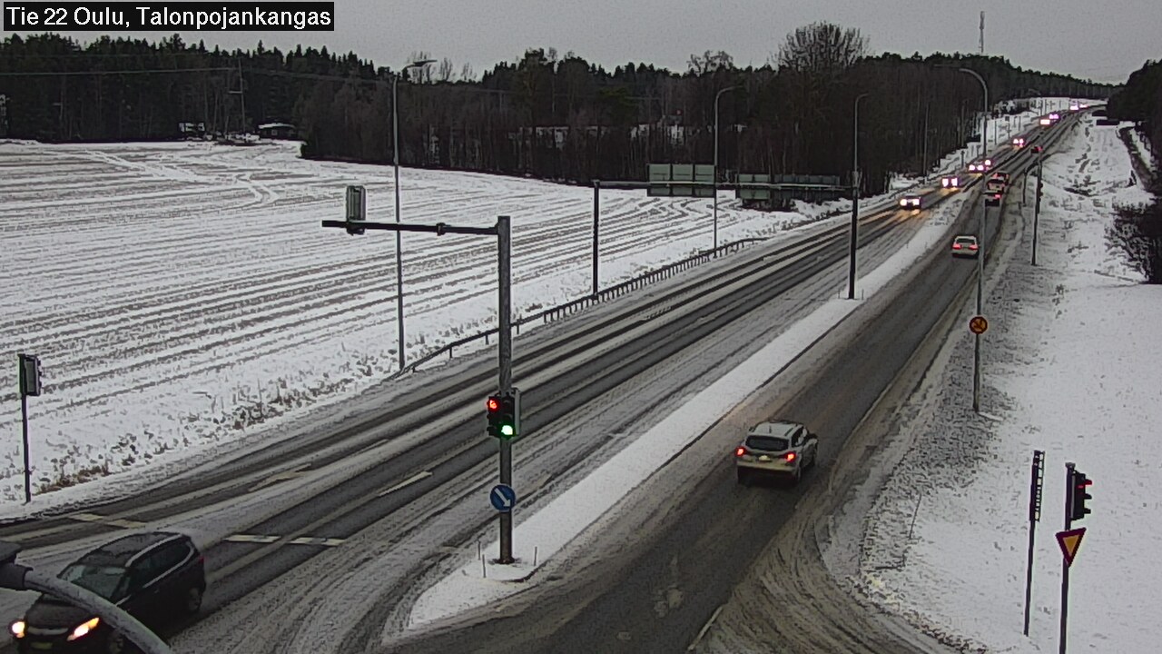 Weather Camera Image Road 22 Oulu Heikkilänkangas, Oulu, Pohjois-Pohjanmaa