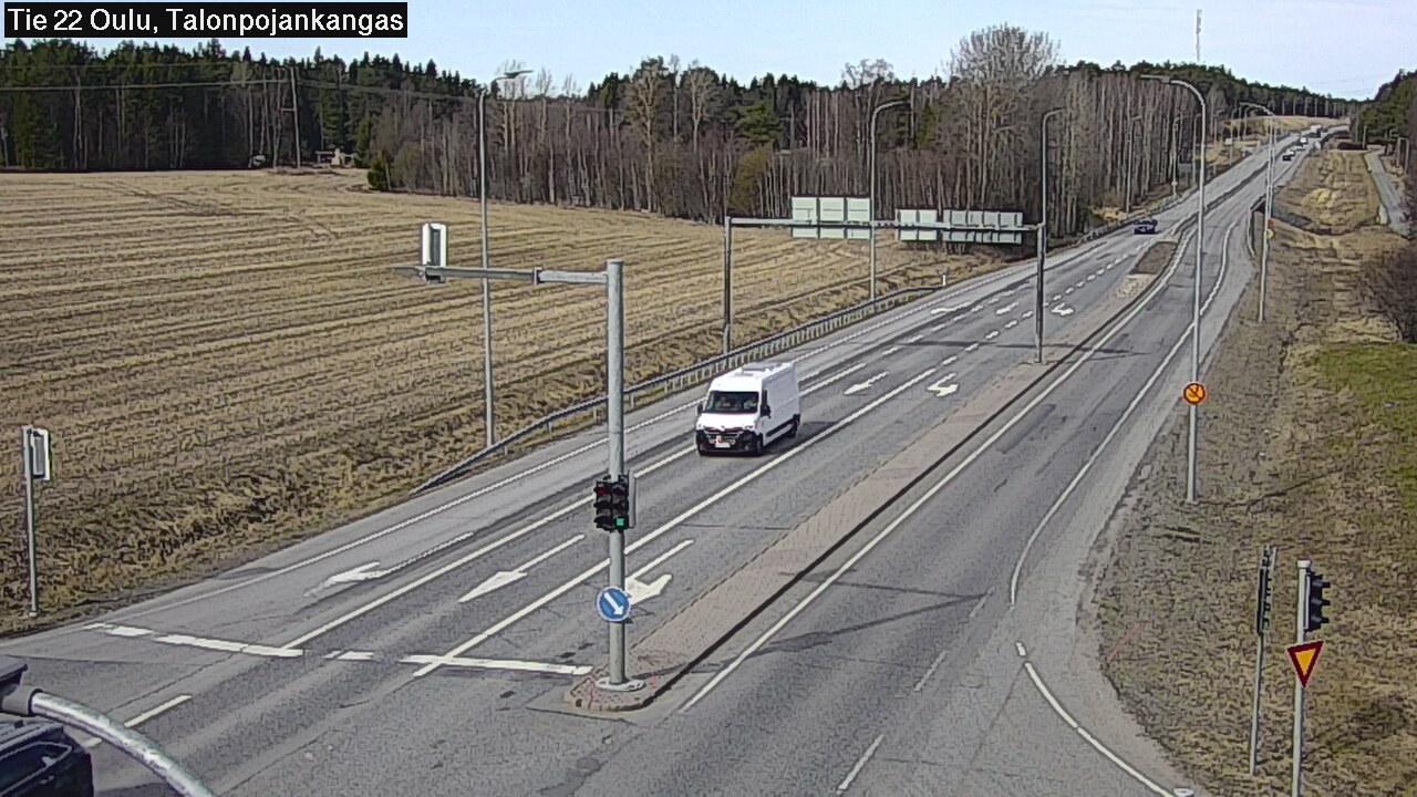 Weather Camera Image Väg 22 Oulu Heikkilänkangas, Oulu, Pohjois-Pohjanmaa