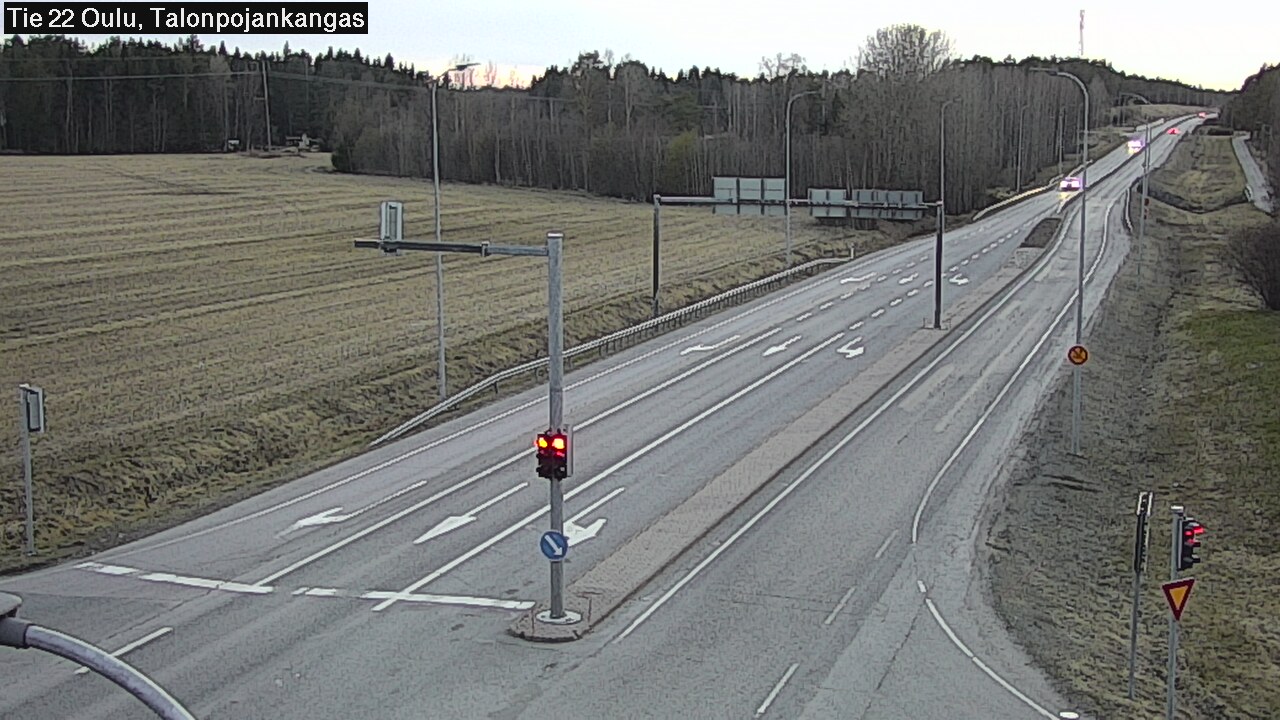 Weather Camera Image Väg 22 Oulu Heikkilänkangas, Oulu, Pohjois-Pohjanmaa