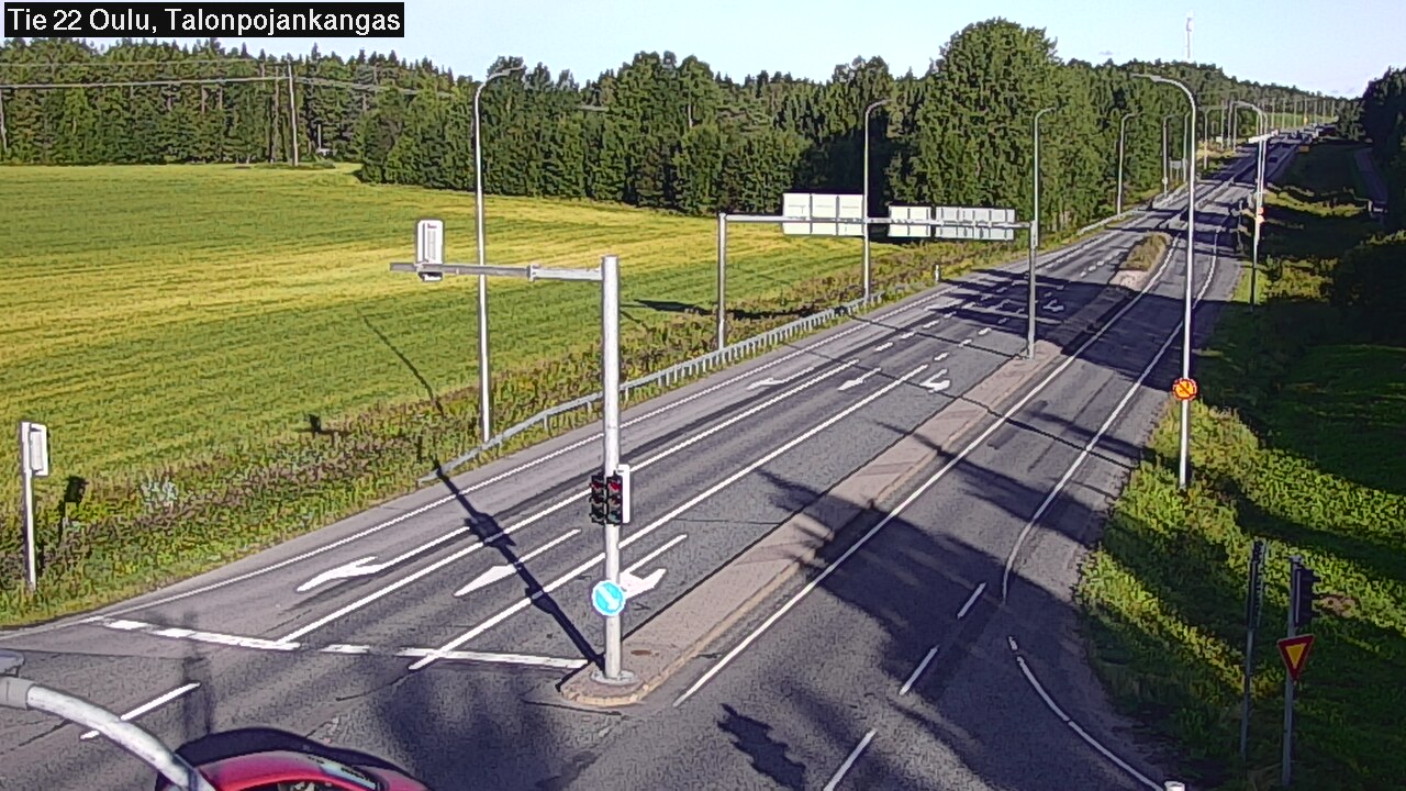 Weather Camera Image Road 22 Oulu Heikkilänkangas, Oulu, Pohjois-Pohjanmaa