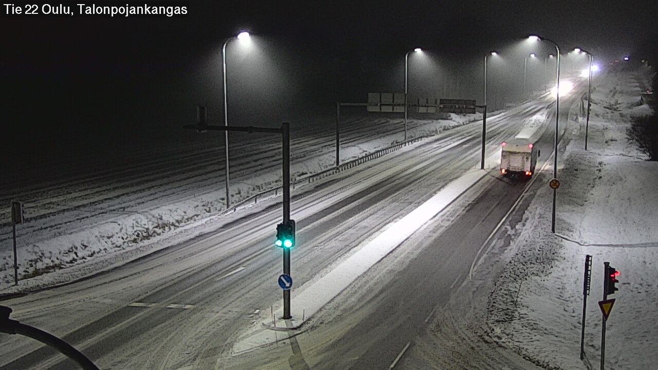 Weather Camera Image Väg 22 Oulu Heikkilänkangas, Oulu, Pohjois-Pohjanmaa