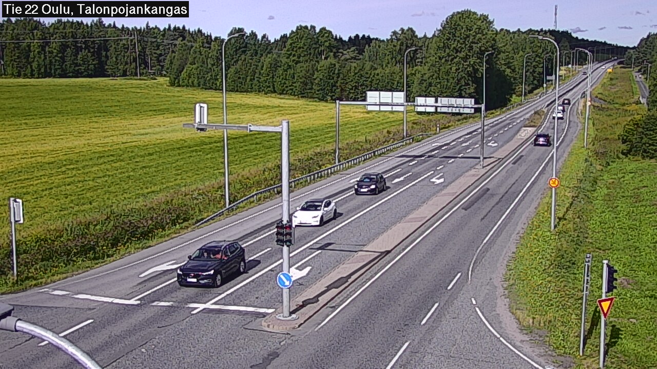 Weather Camera Image Väg 22 Oulu Heikkilänkangas, Oulu, Pohjois-Pohjanmaa