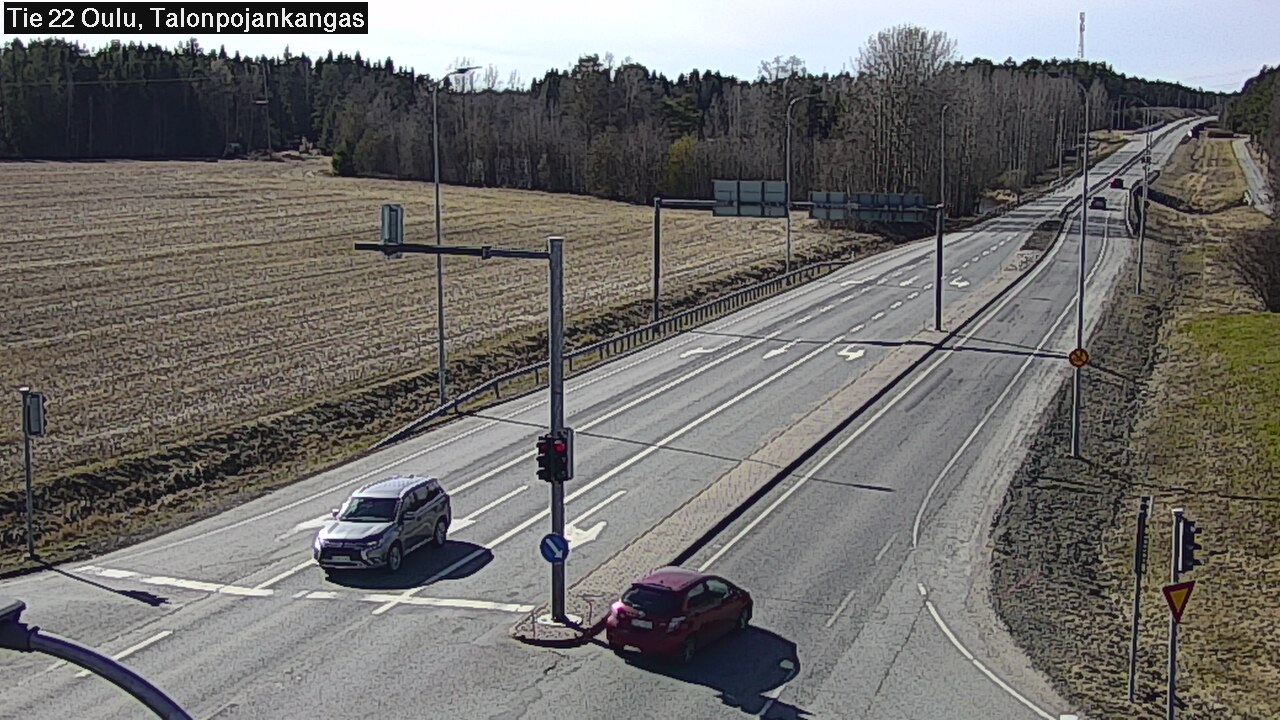 Weather Camera Image Väg 22 Oulu Heikkilänkangas, Oulu, Pohjois-Pohjanmaa