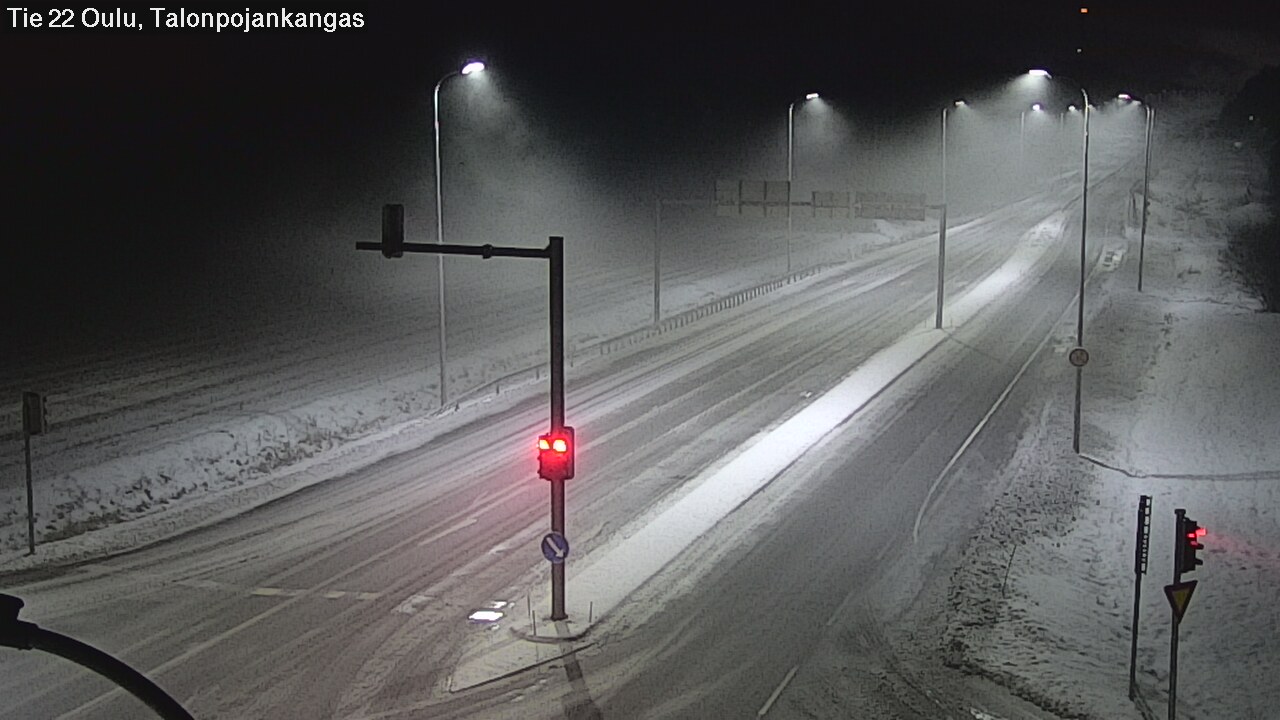 Weather Camera Image Väg 22 Oulu Heikkilänkangas, Oulu, Pohjois-Pohjanmaa