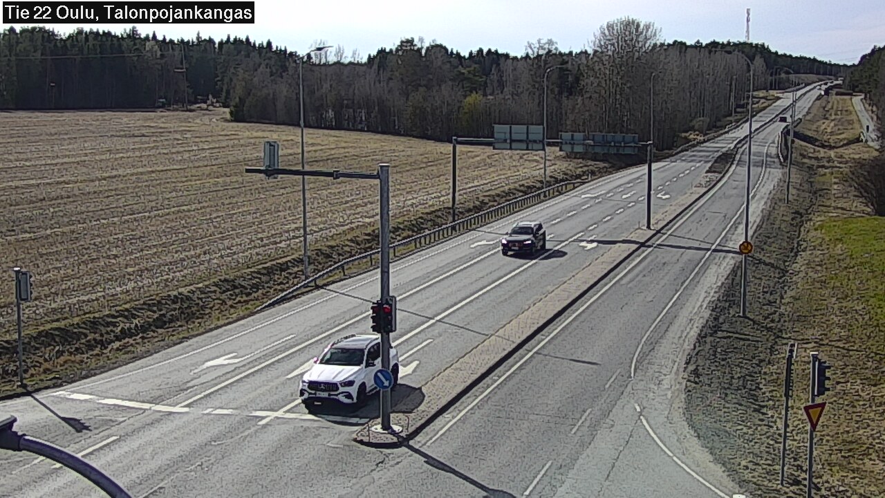 Weather Camera Image Väg 22 Oulu Heikkilänkangas, Oulu, Pohjois-Pohjanmaa