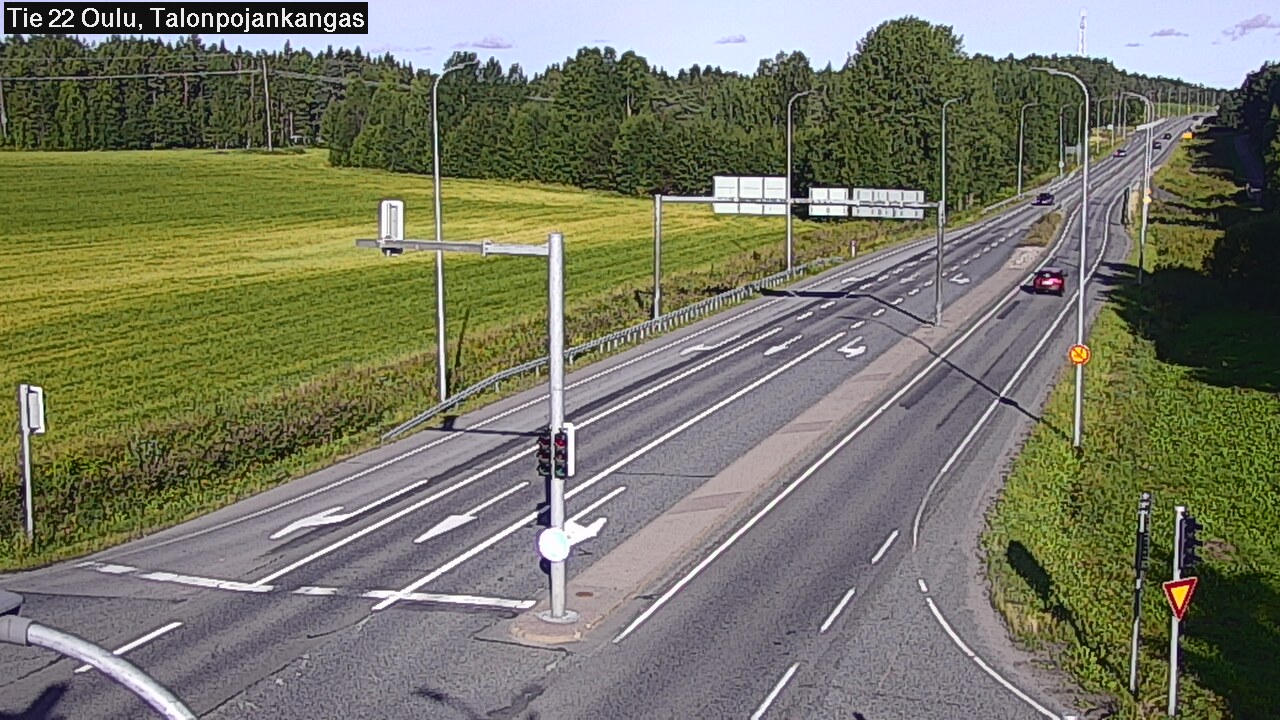 Weather Camera Image Road 22 Oulu Heikkilänkangas, Oulu, Pohjois-Pohjanmaa
