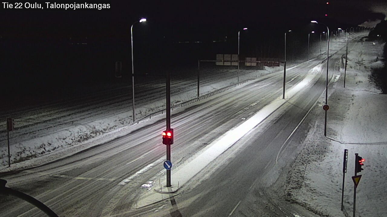 Weather Camera Image Väg 22 Oulu Heikkilänkangas, Oulu, Pohjois-Pohjanmaa