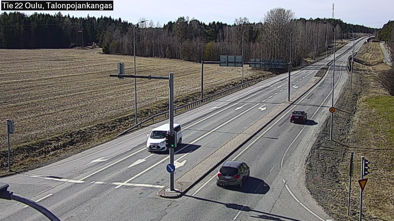 Weather Camera Image Väg 22 Oulu Heikkilänkangas, Oulu, Pohjois-Pohjanmaa