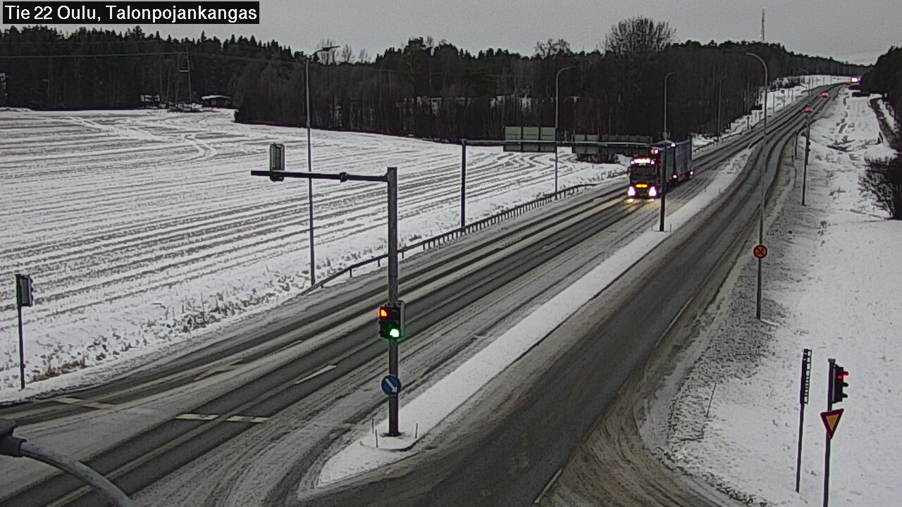 Weather Camera Image Road 22 Oulu Heikkilänkangas, Oulu, Pohjois-Pohjanmaa