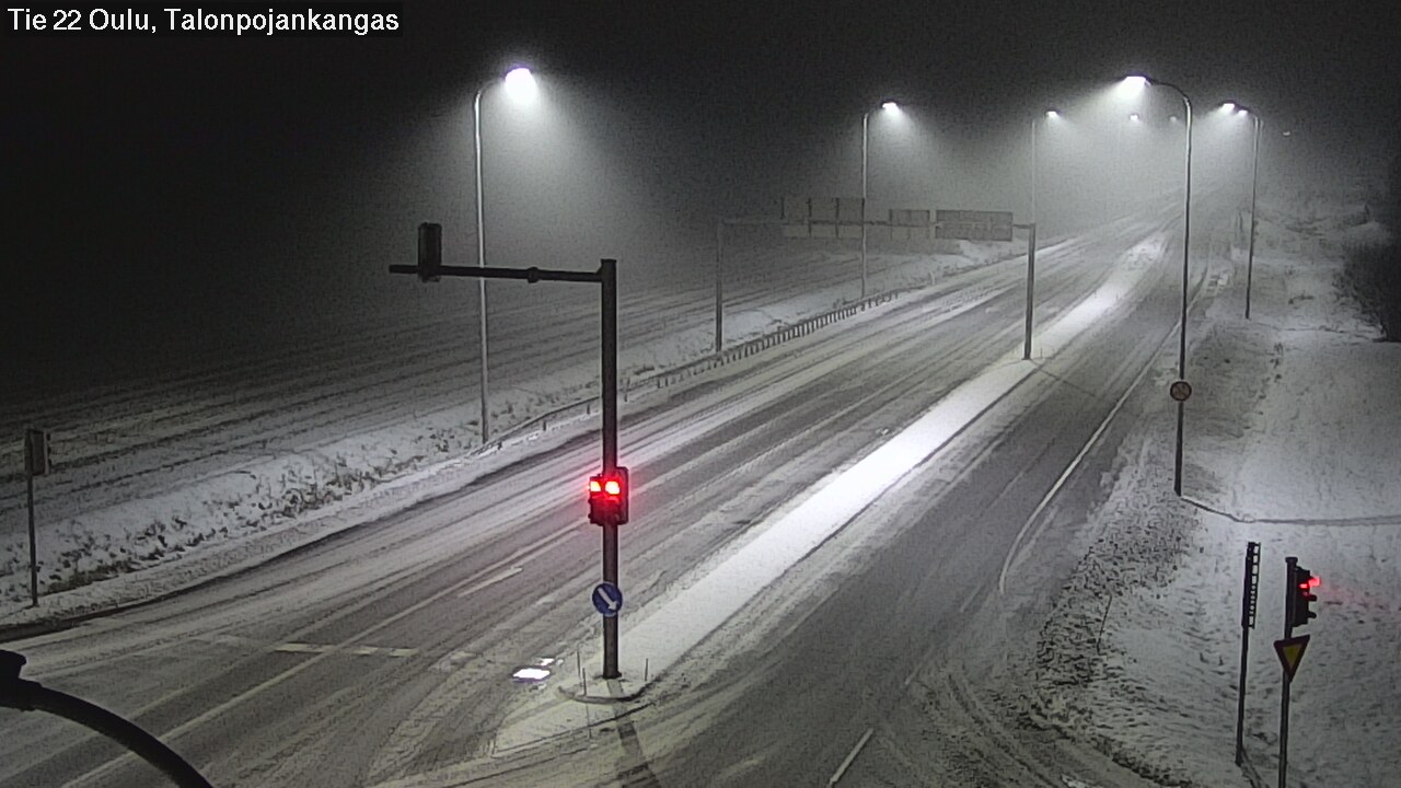 Weather Camera Image Väg 22 Oulu Heikkilänkangas, Oulu, Pohjois-Pohjanmaa