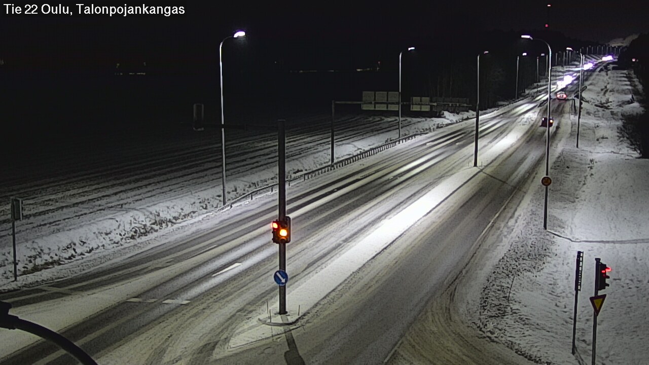 Weather Camera Image Road 22 Oulu Heikkilänkangas, Oulu, Pohjois-Pohjanmaa