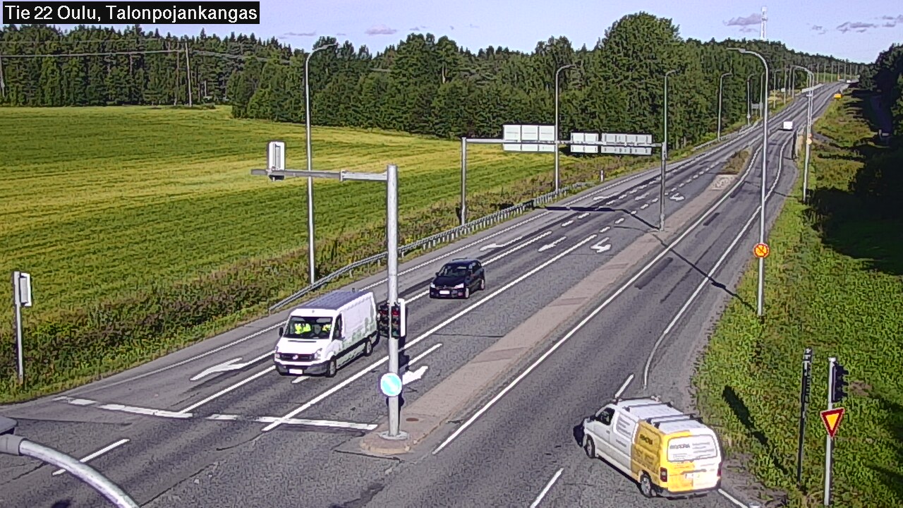 Weather Camera Image Road 22 Oulu Heikkilänkangas, Oulu, Pohjois-Pohjanmaa