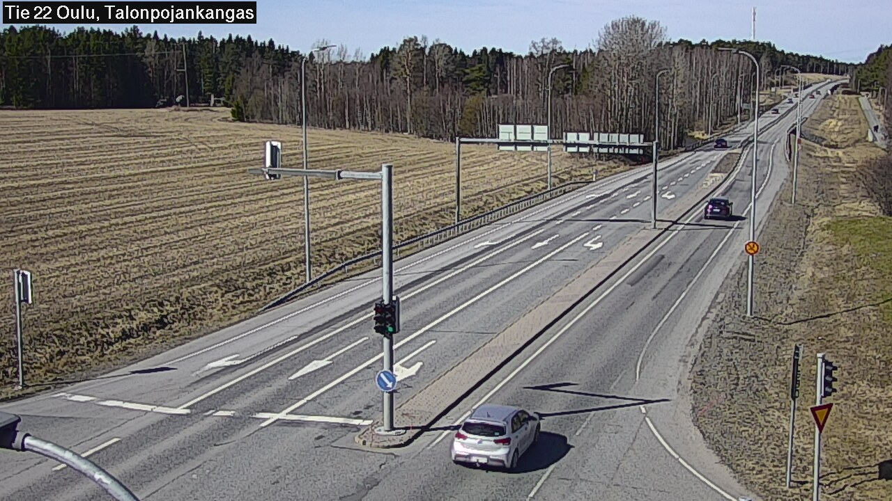 Weather Camera Image Väg 22 Oulu Heikkilänkangas, Oulu, Pohjois-Pohjanmaa