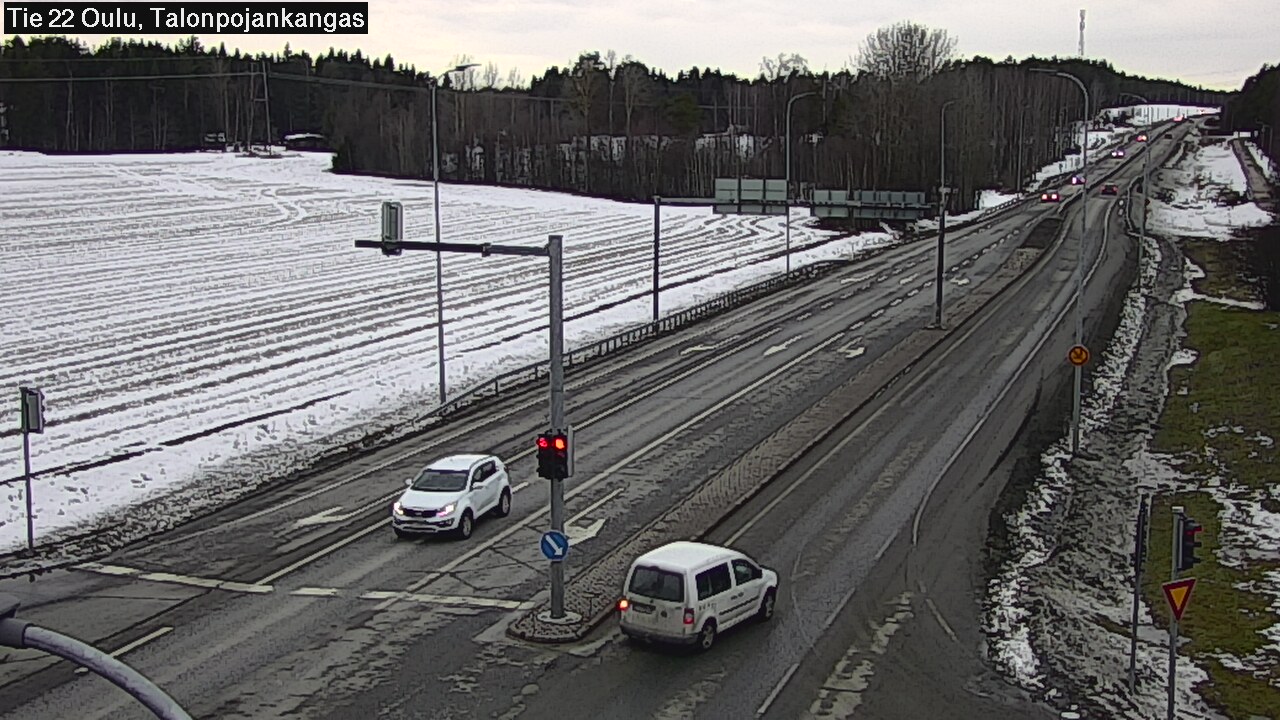 Weather Camera Image Road 22 Oulu Heikkilänkangas, Oulu, Pohjois-Pohjanmaa
