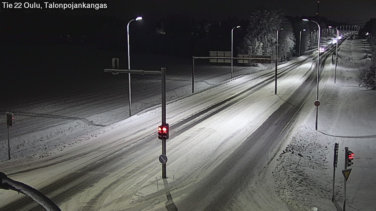 Weather Camera Image Väg 22 Oulu Heikkilänkangas, Oulu, Pohjois-Pohjanmaa