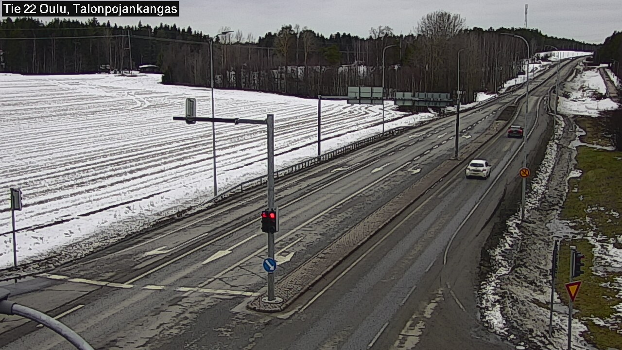 Weather Camera Image Road 22 Oulu Heikkilänkangas, Oulu, Pohjois-Pohjanmaa