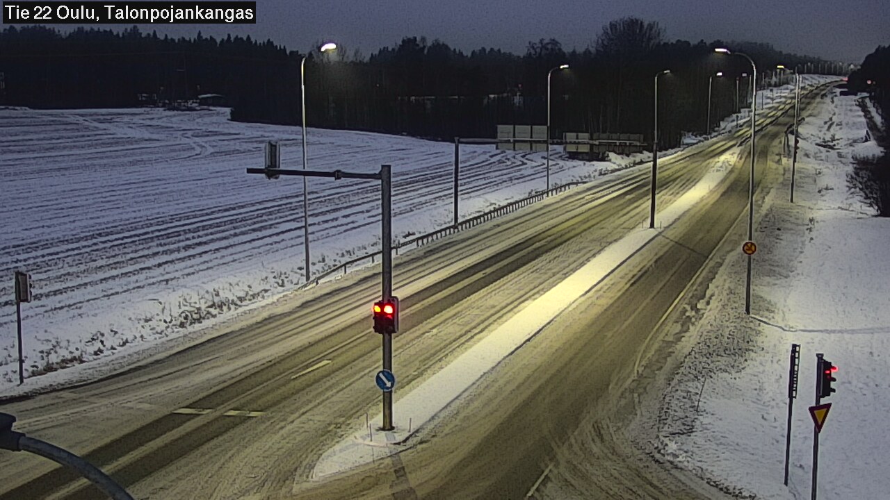 Weather Camera Image Väg 22 Oulu Heikkilänkangas, Oulu, Pohjois-Pohjanmaa