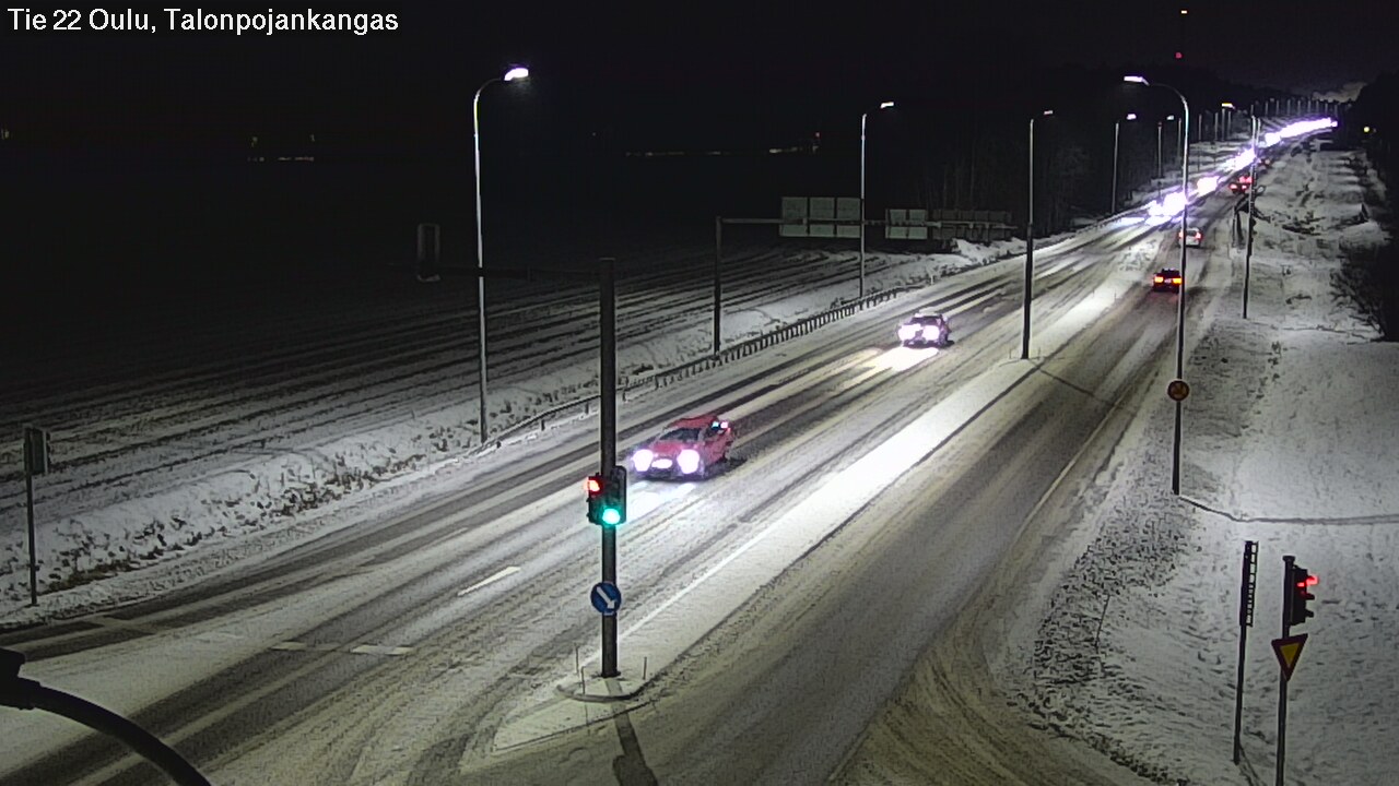 Weather Camera Image Road 22 Oulu Heikkilänkangas, Oulu, Pohjois-Pohjanmaa