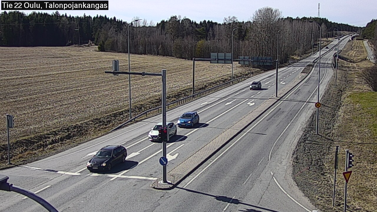 Weather Camera Image Väg 22 Oulu Heikkilänkangas, Oulu, Pohjois-Pohjanmaa