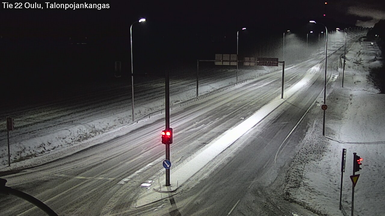 Weather Camera Image Väg 22 Oulu Heikkilänkangas, Oulu, Pohjois-Pohjanmaa