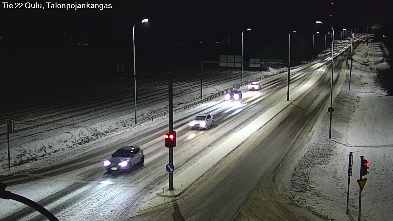Weather Camera Image Road 22 Oulu Heikkilänkangas, Oulu, Pohjois-Pohjanmaa