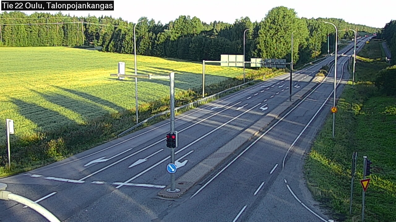 Weather Camera Image Road 22 Oulu Heikkilänkangas, Oulu, Pohjois-Pohjanmaa