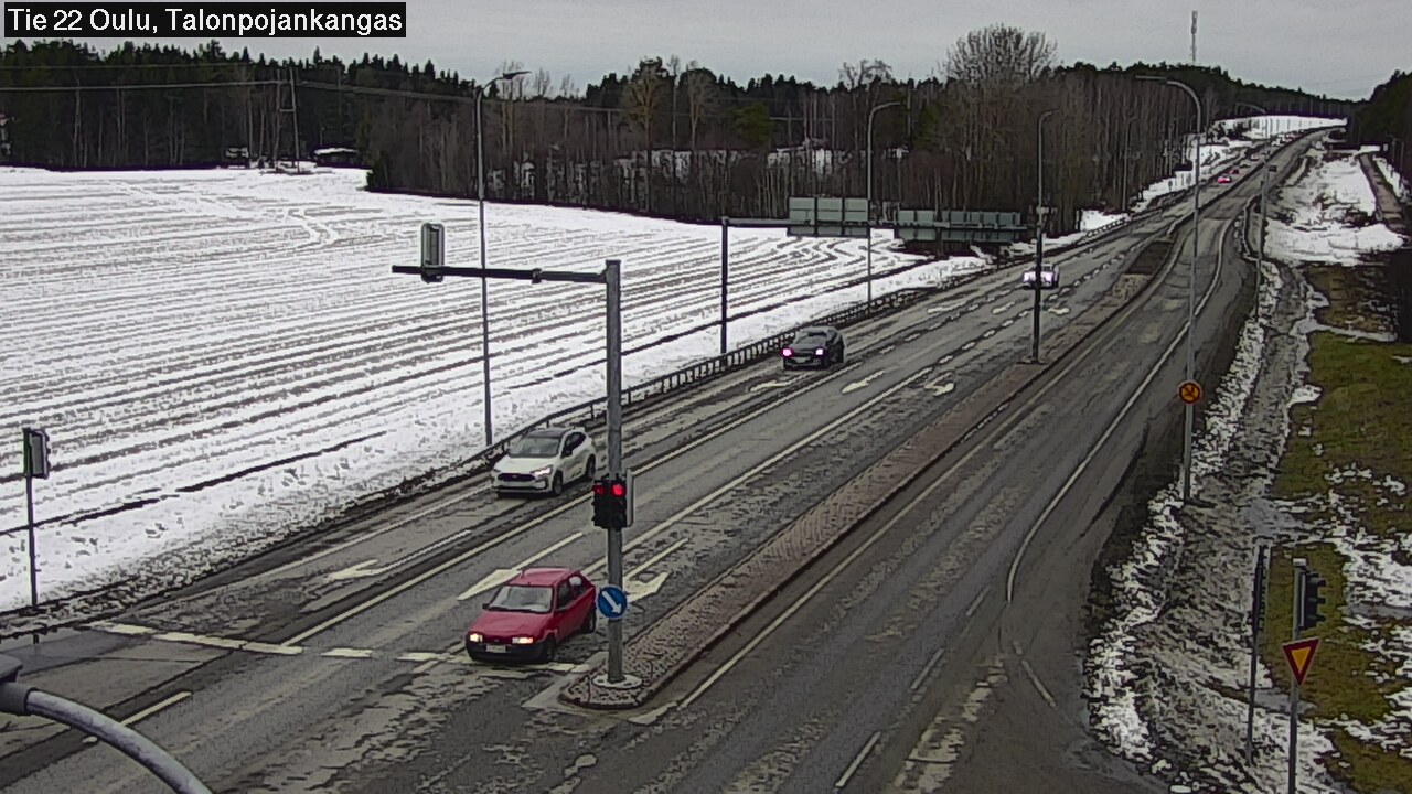 Weather Camera Image Road 22 Oulu Heikkilänkangas, Oulu, Pohjois-Pohjanmaa